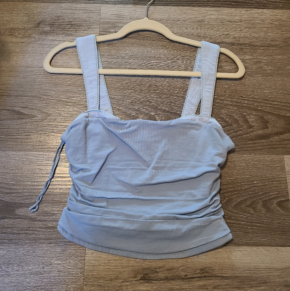 Free People Blue Two-Tone Tank Top Size S Nwt